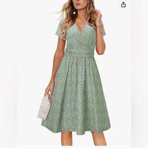 Green Dress with Pockets